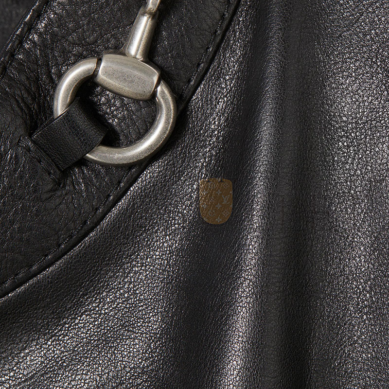 GUCCI LEATHER JACKET WITH HORSEBIT 864931